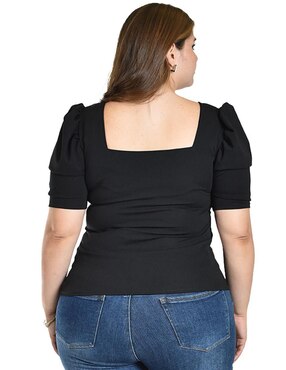 Blusa Roman Fashion manga corta para mujer