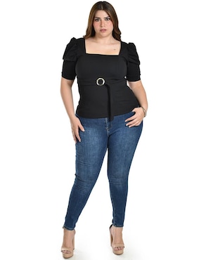 Blusa Roman Fashion manga corta para mujer