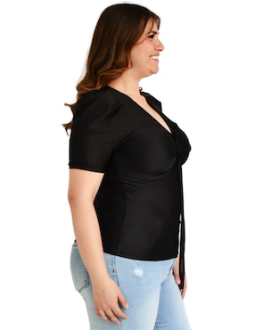 Blusa Roman Fashion manga corta para mujer