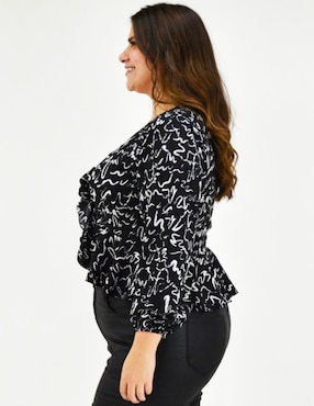 Blusa Roman Fashion manga larga para mujer