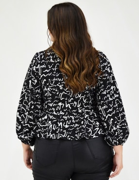 Blusa Roman Fashion manga larga para mujer