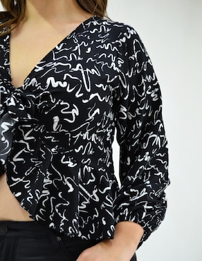 Blusa Roman Fashion manga larga para mujer