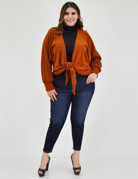 Suéter Roman Fashion cuello simulado para mujer