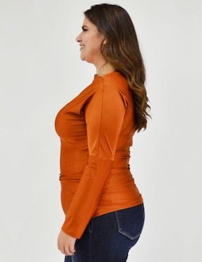 Blusa Roman Fashion manga larga para mujer