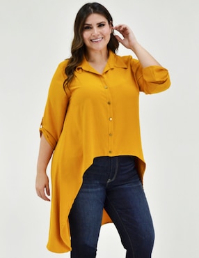 Blusa Roman Fashion manga 3/4 para mujer