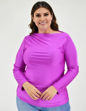 Blusa Roman Fashion manga larga para mujer