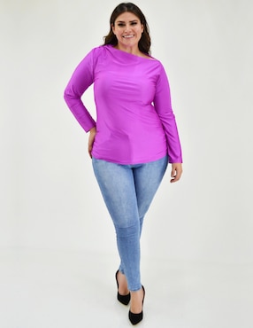 Blusa Roman Fashion manga larga para mujer