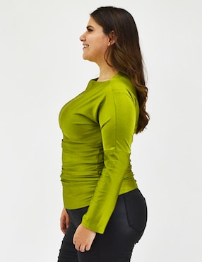 Blusa Roman Fashion manga larga para mujer
