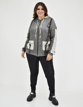 Sudadera con bolsillos Roman Fashion para mujer
