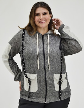Sudadera con bolsillos Roman Fashion para mujer