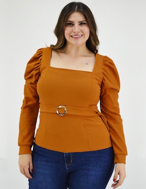 Blusa Roman Fashion manga larga para mujer