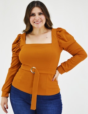 Blusa Roman Fashion manga larga para mujer