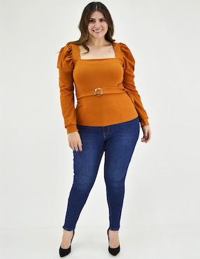 Blusa Roman Fashion manga larga para mujer