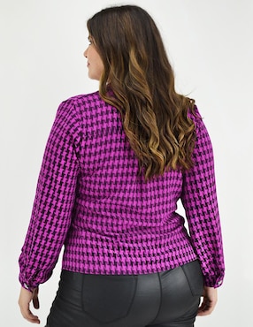 Blusa Roman Fashion manga larga para mujer