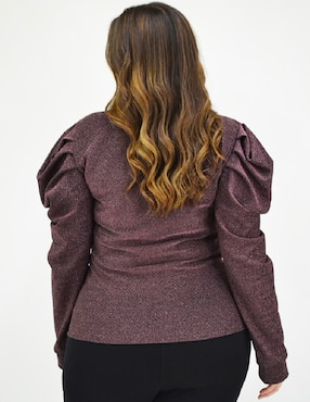 Blusa Roman Fashion manga larga para mujer