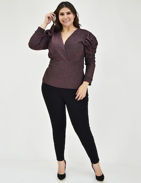 Blusa Roman Fashion manga larga para mujer