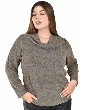 Blusa Roman Fashion manga larga para mujer