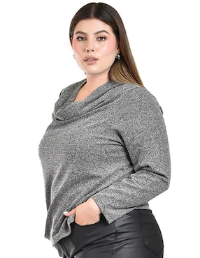 Blusa Roman Fashion manga larga para mujer