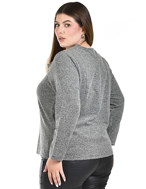 Blusa Roman Fashion manga larga para mujer