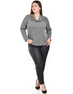 Blusa Roman Fashion manga larga para mujer