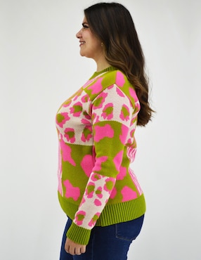Suéter Roman Fashion cuello redondo para mujer