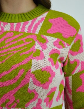 Suéter Roman Fashion cuello redondo para mujer