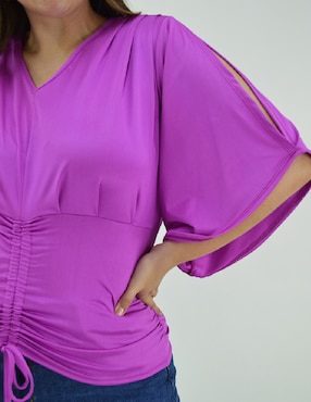 Blusa Roman Fashion manga 3/4 para mujer
