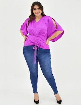 Blusa Roman Fashion manga 3/4 para mujer