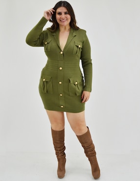 Vestido corto de fiesta Roman Fashion escote V