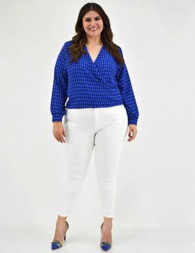 Blusa Roman Fashion manga larga para mujer