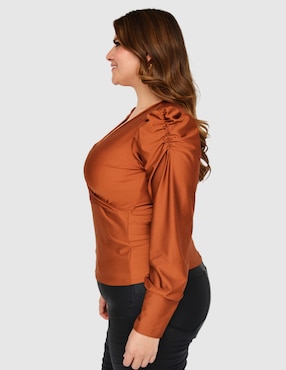 Blusa Roman Fashion manga larga para mujer
