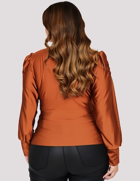 Blusa Roman Fashion manga larga para mujer