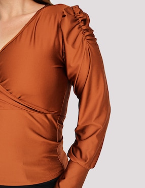 Blusa Roman Fashion manga larga para mujer