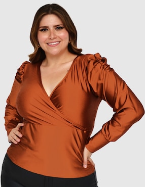 Blusa Roman Fashion manga larga para mujer