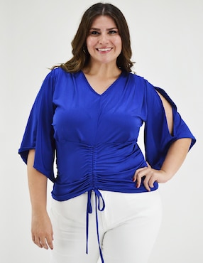 Blusa Roman Fashion manga 3/4 para mujer