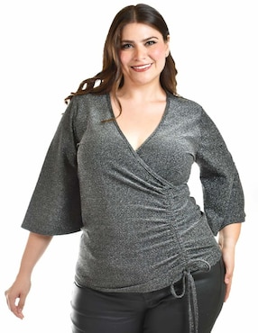 Blusa Roman Fashion manga 3/4 para mujer