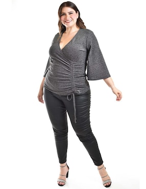 Blusa Roman Fashion manga 3/4 para mujer