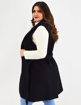Abrigo Roman Fashion cruzado para mujer