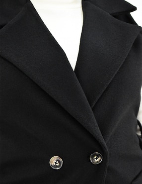 Abrigo Roman Fashion cruzado para mujer