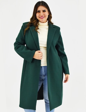 Abrigo Roman Fashion cruzado para mujer