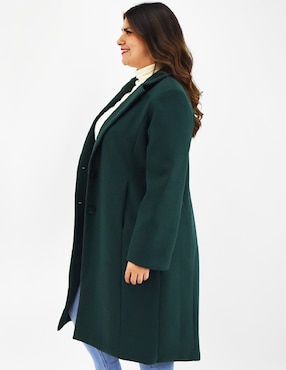 Abrigo Roman Fashion cruzado para mujer