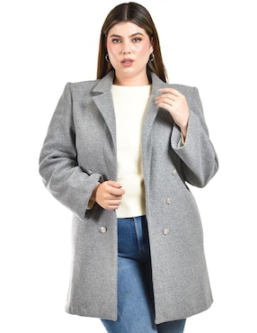Abrigo Roman Fashion cruzado para mujer
