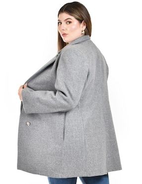 Abrigo Roman Fashion cruzado para mujer
