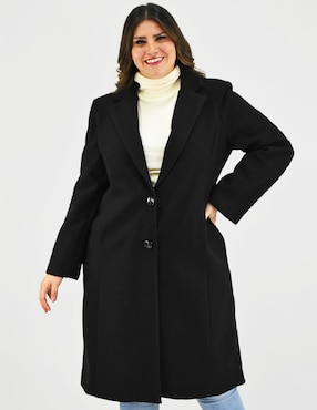 Abrigo Roman Fashion cruzado para mujer