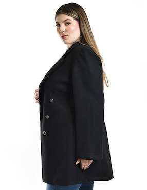 Abrigo Roman Fashion cruzado para mujer