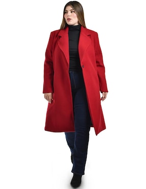 Abrigo Roman Fashion cruzado para mujer