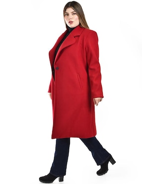 Abrigo Roman Fashion cruzado para mujer