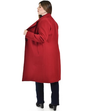 Abrigo Roman Fashion cruzado para mujer