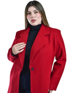Abrigo Roman Fashion cruzado para mujer