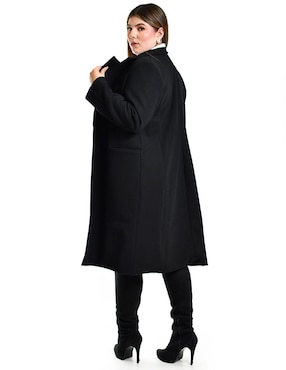 Abrigo Roman Fashion cruzado para mujer